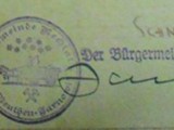 Pieczęć gminy Miechowice z 1939  rok